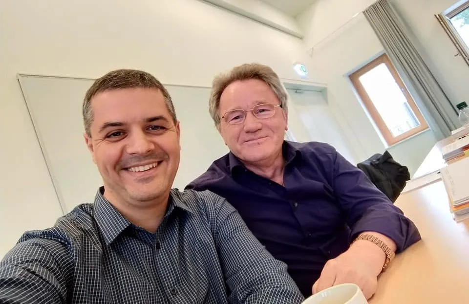 Petar Benković sa kolegom Alexanderom Meinhardtom u Sportschule Ruit 2019